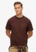 Superdry T-shirt met borstzak en contrasterend stiksel - Heren - L - Katoen - Ronde hals - Korte mouw - Casual - Effen - Washed brown