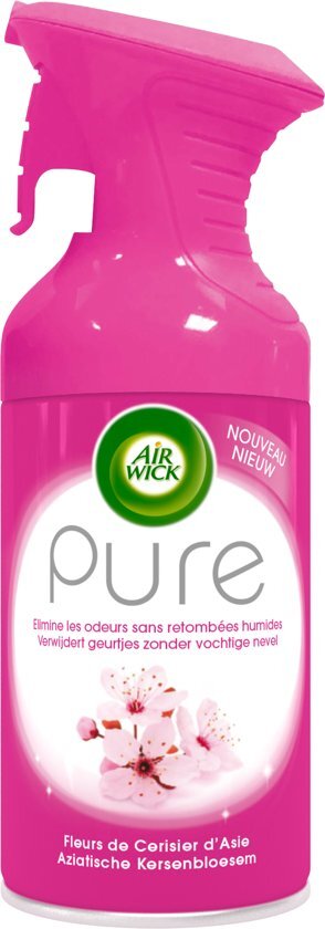 Air Wick Pure Aziatische Kersenbloesem - 6 x 250ml - Luchtverfrisser - Voordeelverpakking