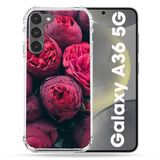 Cokitec Samsung Galaxy A36 5G Pioenroos bloem Versterkte hoes