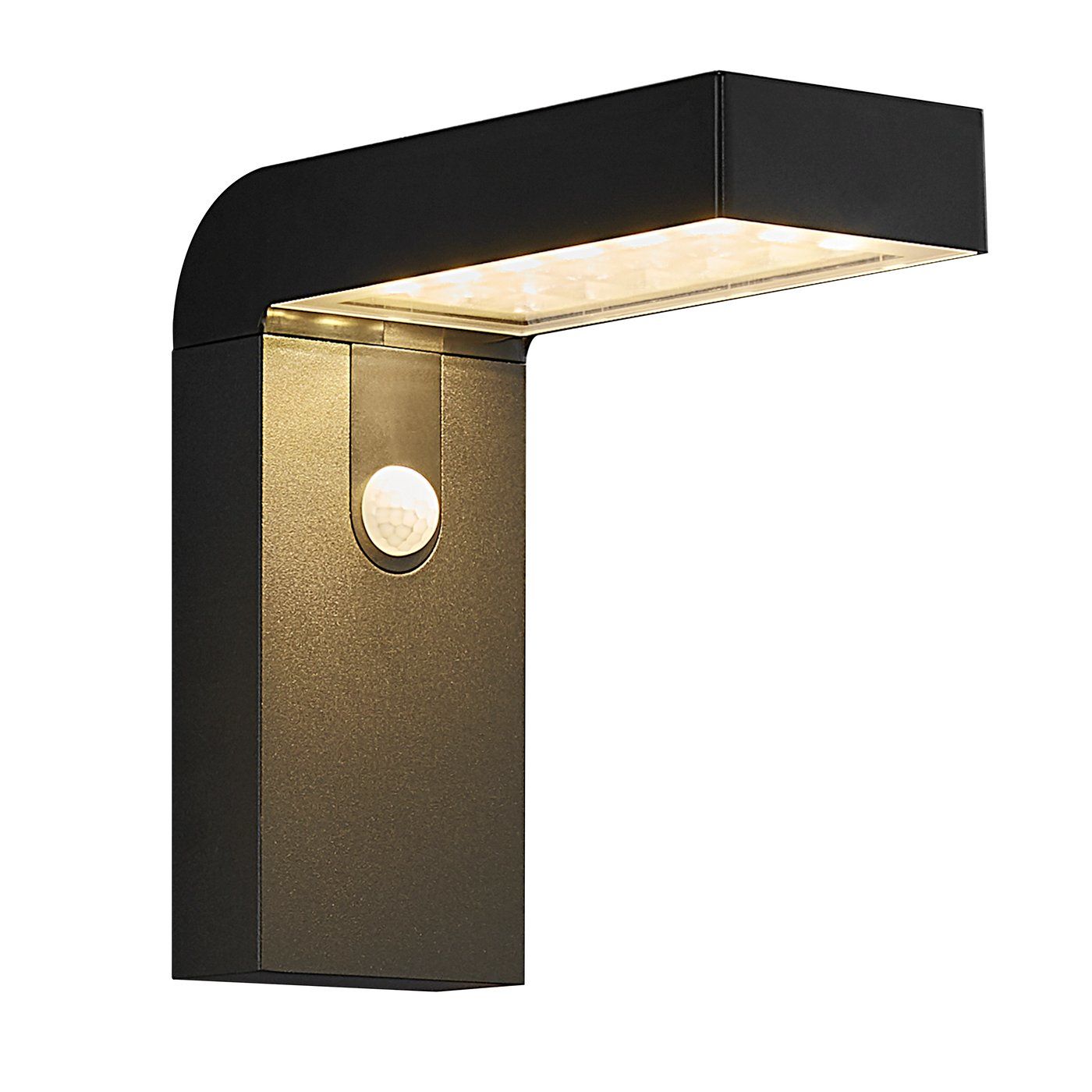 Nordlux Alya Solar LED Outdoor Wall Light - Black - 4.5W - IP44 - Rectangular