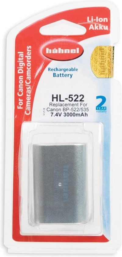 Hahnel HL-522 Li-Ion accu (Canon BP-522)