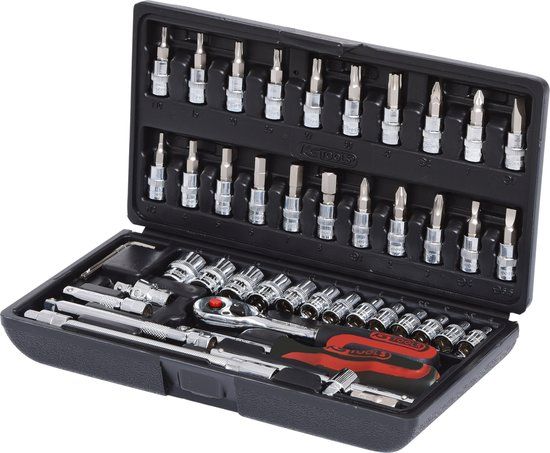 KS Tools 918.0646 1/4 inch CHROMEplus dopsleutelset, 46-delig.