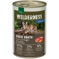 REAL NATURE REAL NATURE Echte Natuur Wilderness natvoer kat, volwassen Black Earth rund en buffel 24x400 g