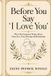 Before Libri GmbH Before You Say I Love You Paperback