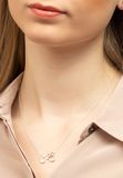 Disney - Minnie And Mickey Silver & Rose Gold Plated Necklace