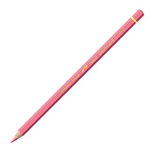 Caran d'Ache Pablo Wooden Artist Quality Colour Potloden kleurpotloden kleurpotloden potlood / 3 stuks/Pack - Kleur: 082 ROSE PINK/ALTROSA (66.082) / FSC™-gecertificeerd cederhout