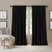 Elrene Home Fashions All Seasons energiezuinige verduisteringsstaaf vensterpaneel, 132,1 x 274,3 cm, zwart