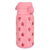 ION8 Geïsoleerde Stalen Waterfles, 320 ml/11 oz, Lekvrij, Makkelijk te Openen, Veilige Sluiting, Vaatwasserbestendig, Draaghandvat, Hygiënische Flip Cover, Reliëfprint, Ontwerp, Lieveheersbeestjes