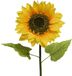 Bellatio Flowers & Plants Bellatio Design Kunstbloem Zonnebloem tak - 76 cm - geel