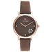Trendy Kiss TRG10160-10 Polshorloge Dames Analoog Quartz Bruin Leer Roze Metaal 31mm