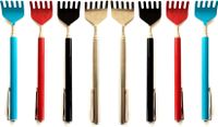 HAC24 Set van 8 rugschrapers, uittrekbaar, telescopisch, rugschraper, 16,5 - 51 cm, metalen telescopische stang voor het schrapen van de rug