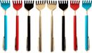 HAC24 Set van 8 rugschrapers, uittrekbaar, telescopisch, rugschraper, 16,5 - 51 cm, metalen telescopische stang voor het schrapen van de rug