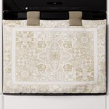 PETTI Artigiani Italiani - Ovenafdekking, ovenafdekking voor keuken, ovenafdekking, moderne digitale print, Vietri Taupe, 100% Made in Italy