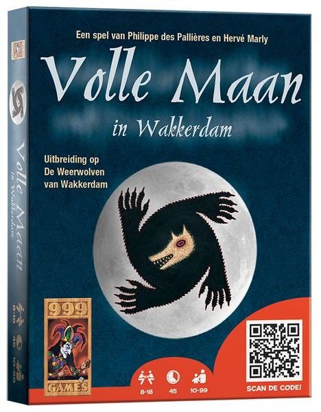 999 Games De Weerwolven van Wakkerdam: Volle Maan in Wakkerdam - Bordspel - Multicolor - Vanaf 10 Jaar