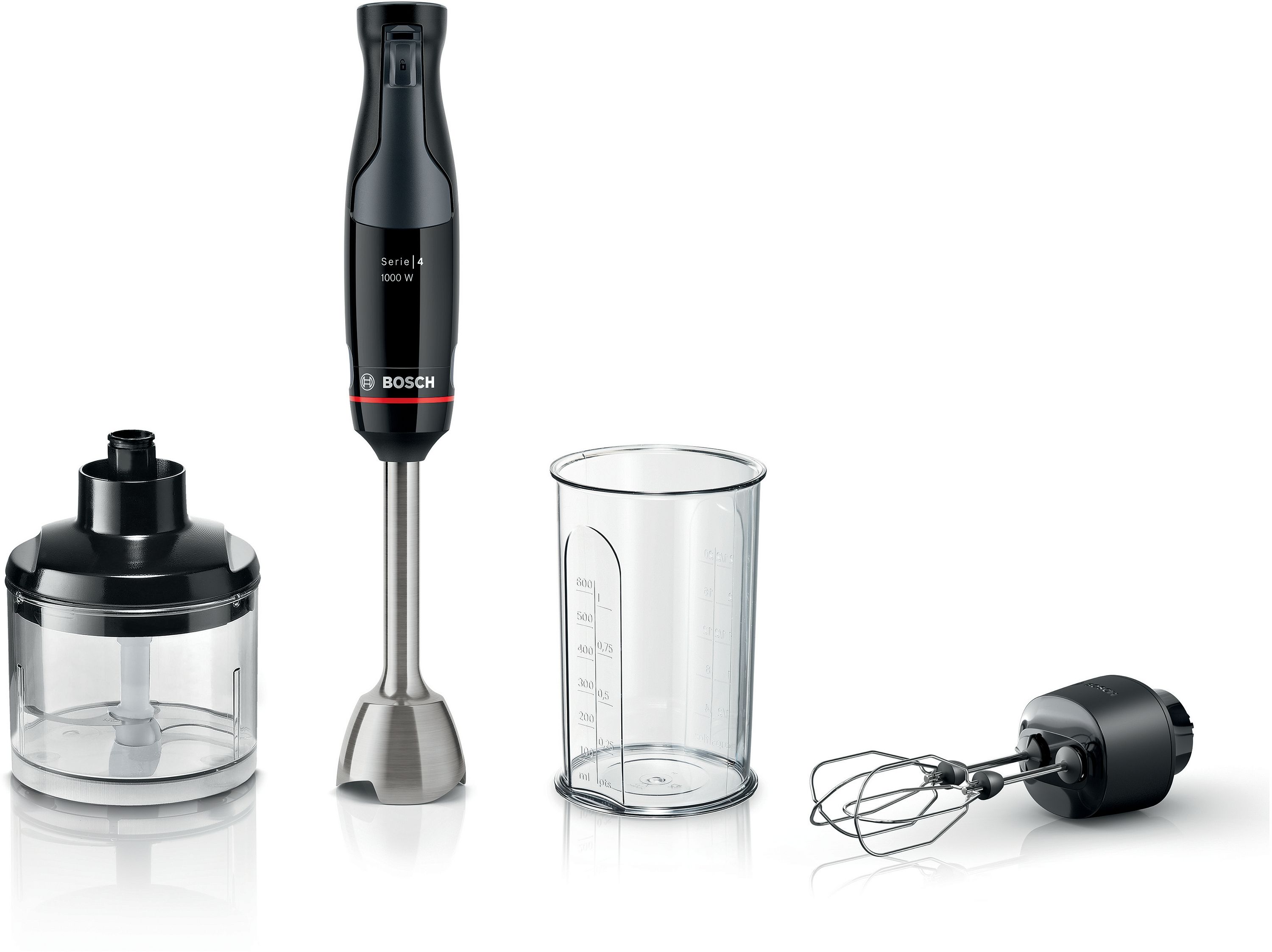 Bosch Serie 4 MSM4B624 - Staafmixer - 1000W - Antraciet/Zwart