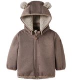 Name It Softshelljacke mit Fleece - NbnMada08 - Silberner Nerz m. - 1 Jahr (80) - Weichschale