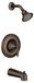 Moen T2133EPORB Eva Posi-Temp Tub en douche-trimset zonder ventiel, oliegewreven brons Moen