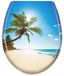 Duroplast abattant de WC - fermeture douce - ajustement universel - plage ensoleillée