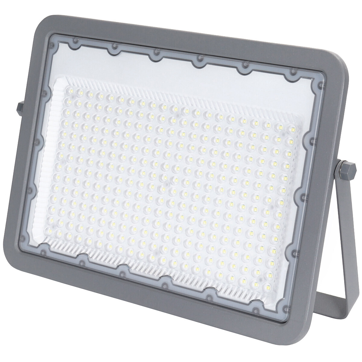 BES LED LED Bouwlamp - Aigi Zuino - 200 Watt - Helder/Koud Wit 6500K - Waterdicht IP65 - Kantelbaar - Mat Grijs - Aluminium