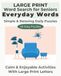Large Print Word Search for Seniors: Everyday Words: Simple & Relaxing Puzzles with 60 Easy Large Print Word Search Games