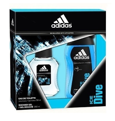 Adidas Ice dive eau de toilette + showergel geschenkset 100ml + 250ml