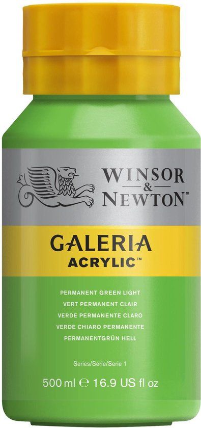 Winsor & Newton Galeria Acryl 500ml Permanent Green Light