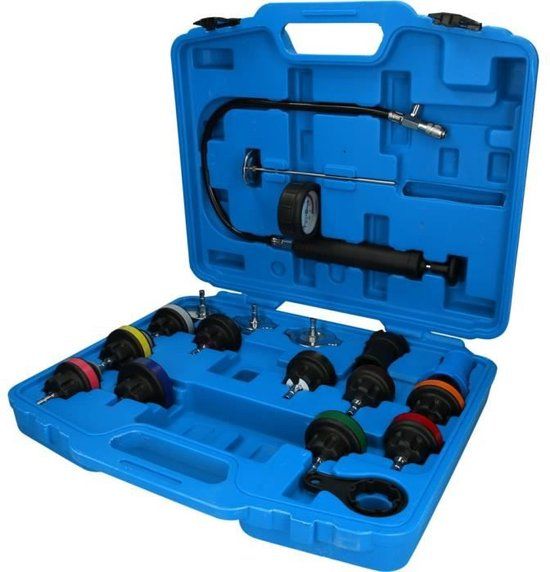 KS Tools BRILLIANT TOOLS diagnosebox voor koelsysteem - 18 stuks - BT521200