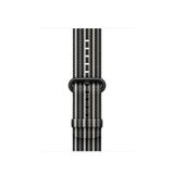 Apple Bandje van geweven nylon - Zwart gestreept (38 mm)
