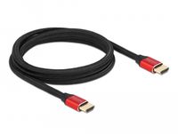 Delock 85774 HDMI kabel 2 m HDMI Type A (Standaard) Zwart, Rood
