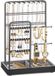 Songmics Sieradenstandaard – Metalen frame – Cadeau-idee – Zwart