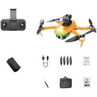SZSMART S5S Minidrone met 6K HD Obstacle Avoidance Camera met Laser (1 Batterij - Autonomie: 18 min - Oranje)