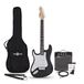 Gear4music LA Linkshandige Elektrische Gitaar, Zwart, 10W Gitaarversterker & Accessoireset