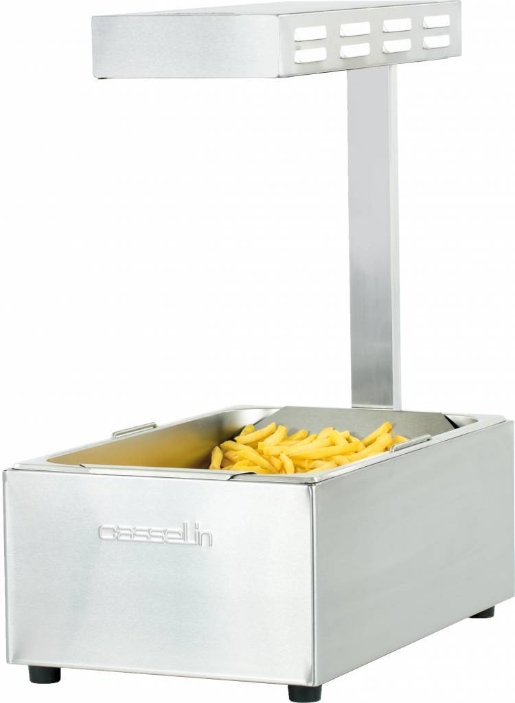 Casselin Frites Warmhoud Apparaat | 1/1 GN | Infrarood Lamp | 335x563x H 660mm