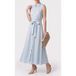 Guess by Marciano GUESS Iva Chemiser Ss Long Soft Blue Taille: 38 | Robes longues Outlet | Femme | Bleu
