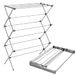 Honey-Can-Do Oversized opvouwbaar droogrek, gelegeerd staal, zilver, 50 lbs