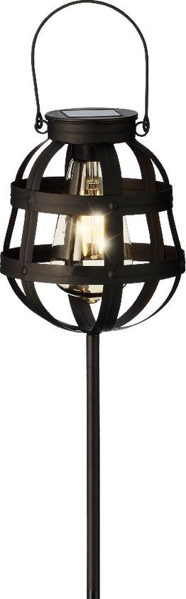 Decoris Solar stake light dia14-H80cm black