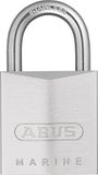 ABUS Marine hangslot 75IB/30 - weerbestendig - messing slot met nikkel parelcoating - ABUS-veiligheidsniveau 5 - zilver