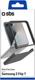 Sbs Siliconen Back Cover Zwart, Transparant voor Samsung Galaxy Z Flip 7