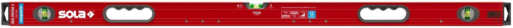 Sola Big RedM 3 150 Aluminium waterpas - Magnetisch - 1500mm