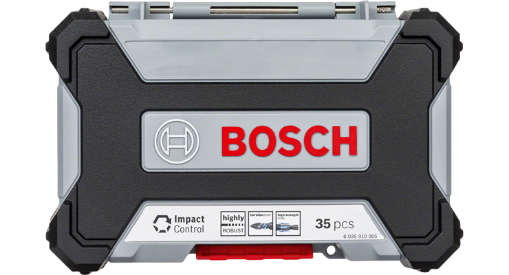 Bosch Pick and Clic Impact Control HSS spiraalboor- en schroefbitset, 35-delig
