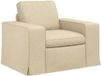 vidaXL Sofa Crème Tissu 103 x 80 x 82 cm