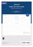 Deskfax Deskfax Weekplanner 2025 met afspraak in het Engels