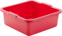 Plasticforte Afwasbak - kunststof - vierkant - 11L - rood - 36 x 35 x 13 cm - Huishouden