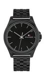 Tommy Hilfiger Horloge met kwartsuurwerk met drie wijzers voor heren met zwarte roestvrijstalen armband - 1710613