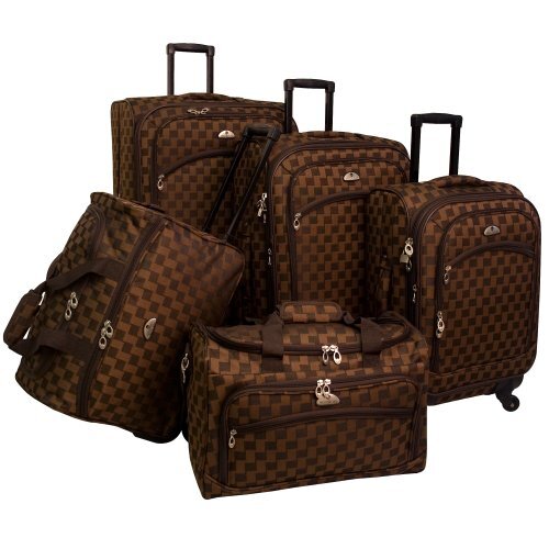 American Flyer Bagage Madrid 5-delige Spinner Set, Madrid 5-delige Spinner Bagage Set, 85400-5 BRN, 85400-5 BRN