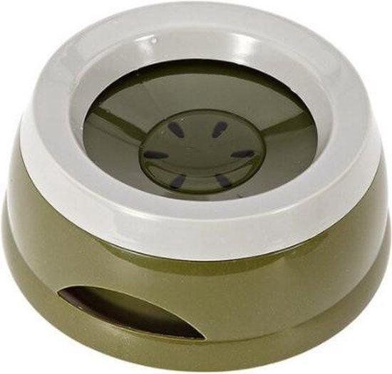 Jara Drinkbak - Waterbak - Anti lek - Anti Knoei - Honden - Katten - Donkergroen - 17x17x8cm