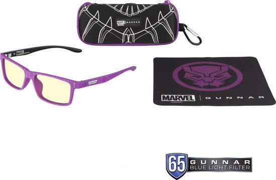 Gunnar Optiks GUNNAR Cruz Kids Medium Gaming Bril - Computerbril - Blauw Licht Bril - Zonder Sterkte Amber