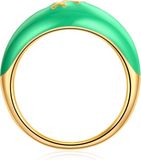 Glanzstücke München Ring 925 zilver met zirkonia geel goud