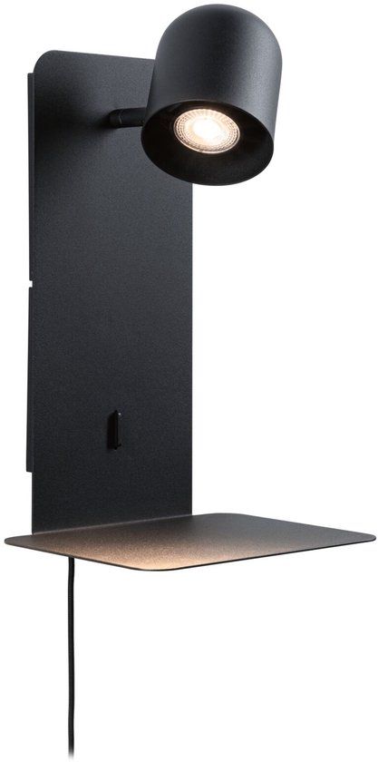 Paulmann Malena Wandlamp - Zwart Mat - GU10 - USB C
