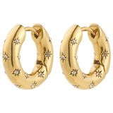 PILGRIM gold plated oorbellen Nevaeh